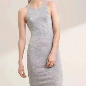 Wilfred Free Heathered Gray Tank Dress
